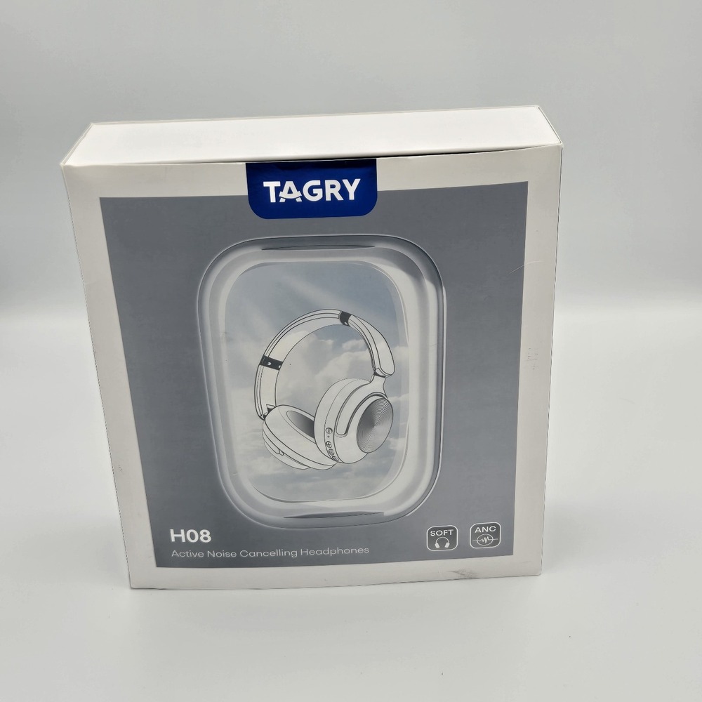 TAGRY H08 Active Noise‎ Cancelling Headphones Over Ear Bluetooth - Black